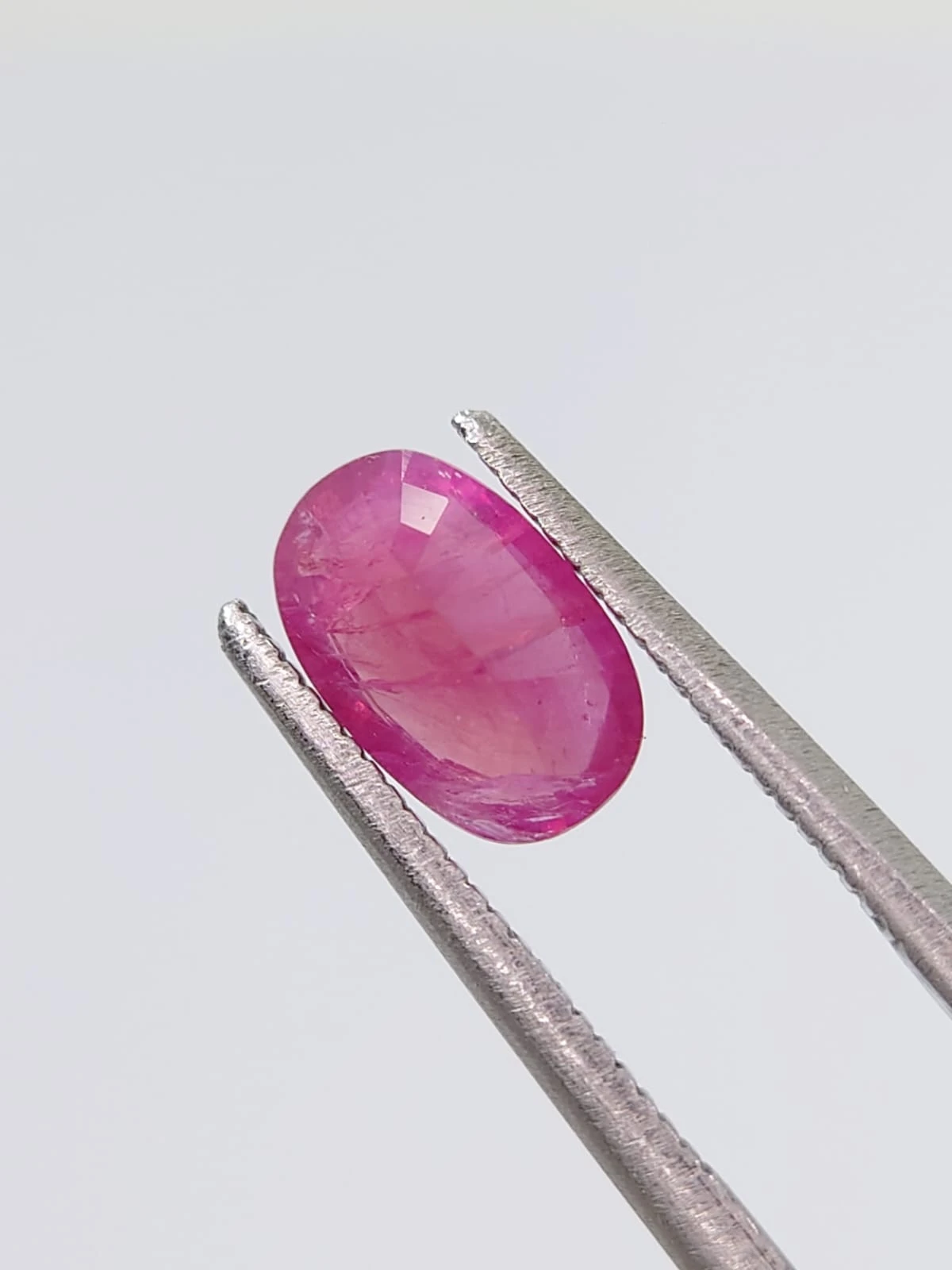 1.2ct Natural Pinkish Red Ruby Oval Cut From Afghanistan — view 3